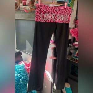 VS Pink Fold Over Leggings